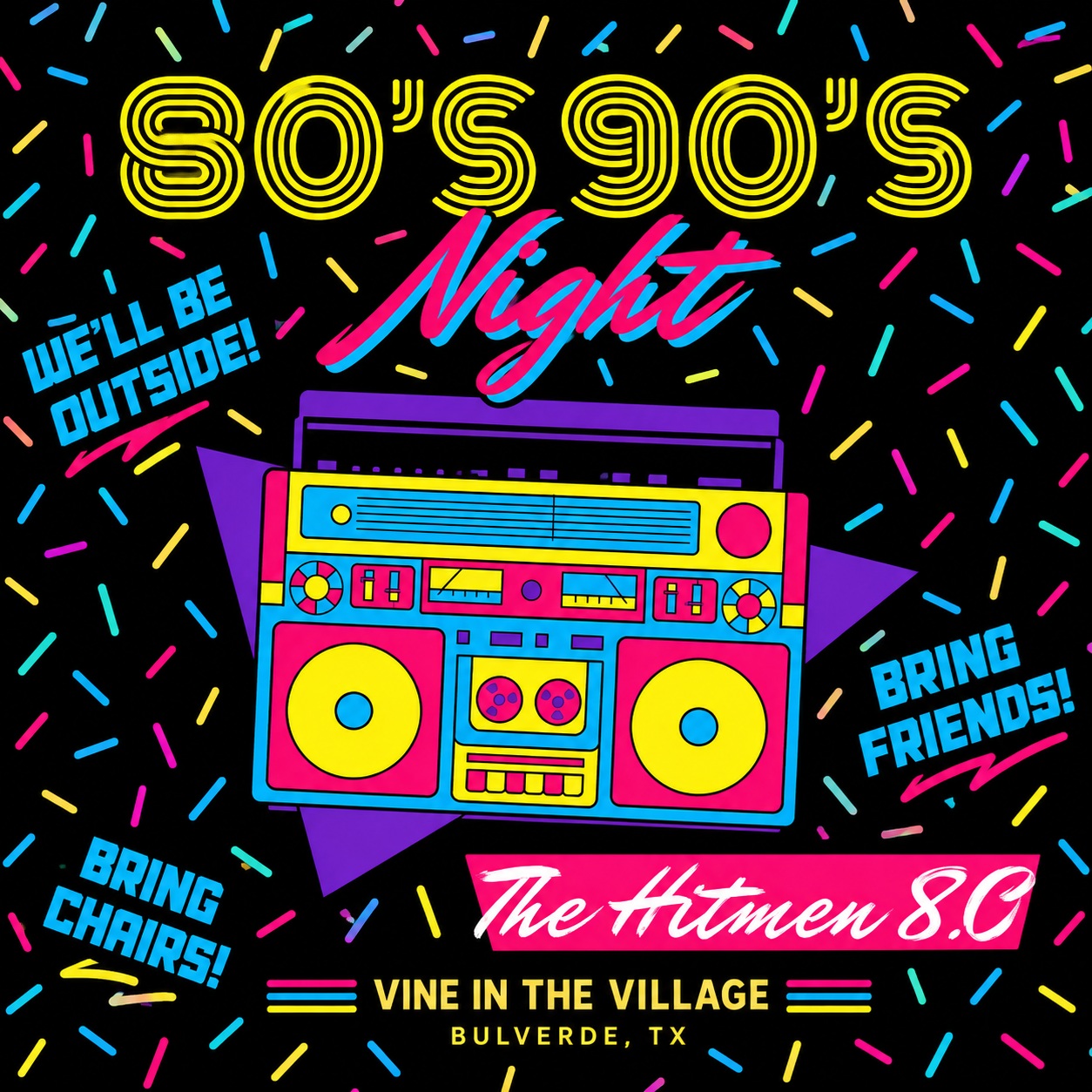 The Hitmen 80’s Night at Vine in the Village