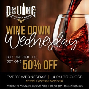 Wine Down Wednesday at Devine Wine Bar & Bistro
