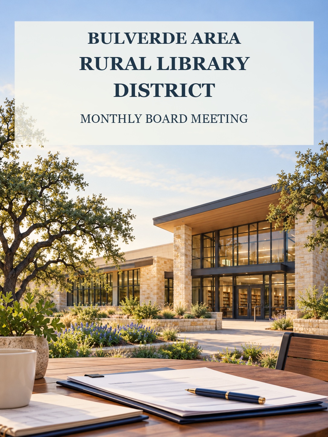 Bulverde Area Rural Library District Monthly Board Meeting at Mammen Family Public Library